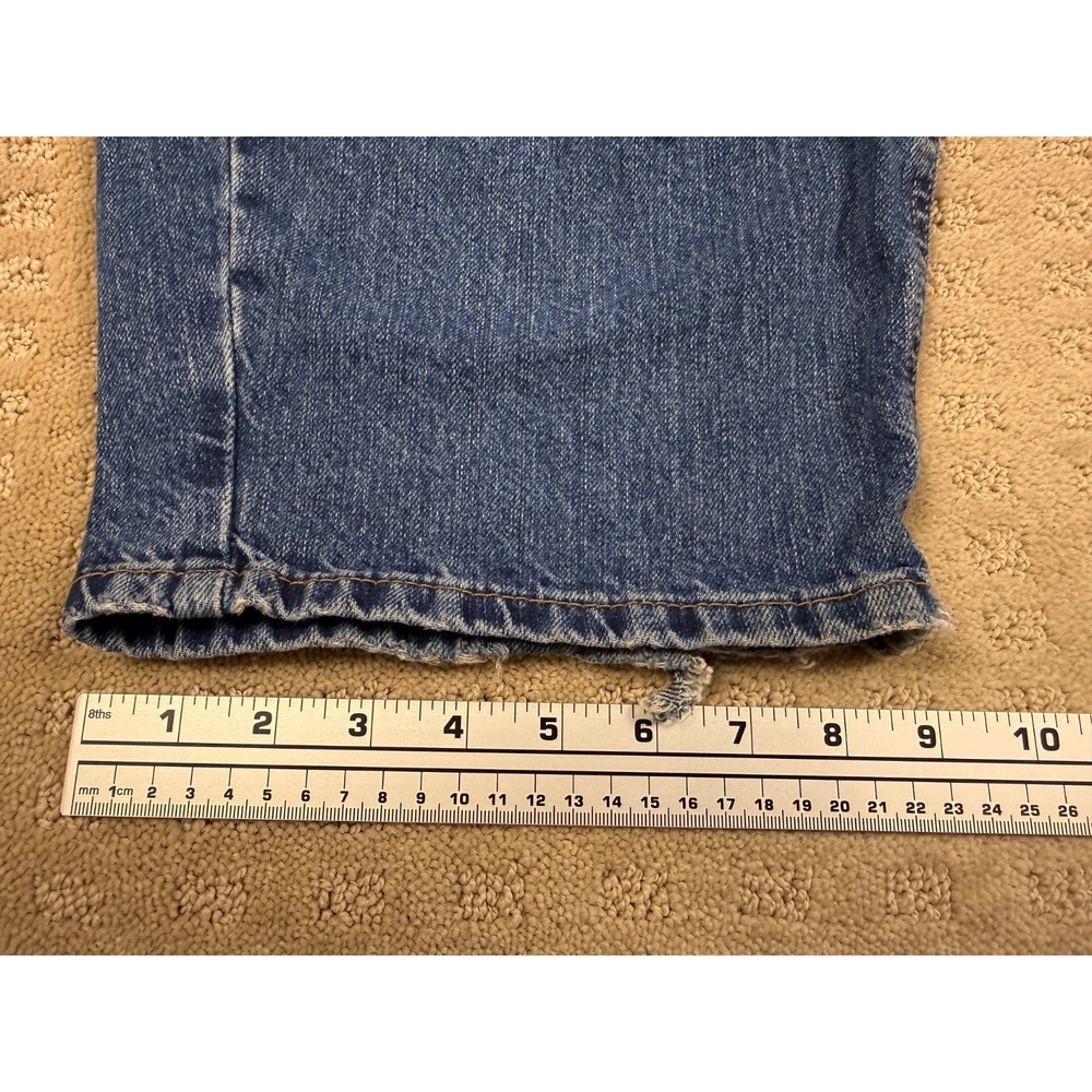 Women's BDG Urban Outfitters Barrel Distressed Size 31W (30x32) Blue Jeans #1381 - Picture 6 of 16